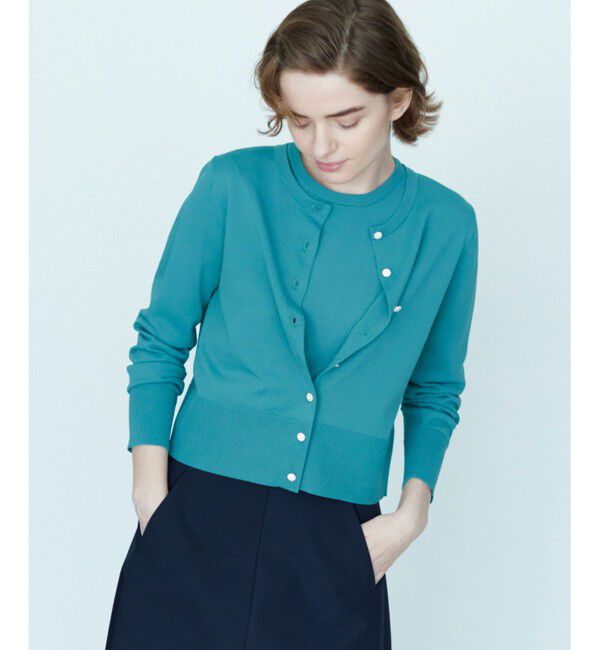 組曲「【UVケア・接触冷感】MINA 6分袖ニットプルオーバー」|ニット・セーター|