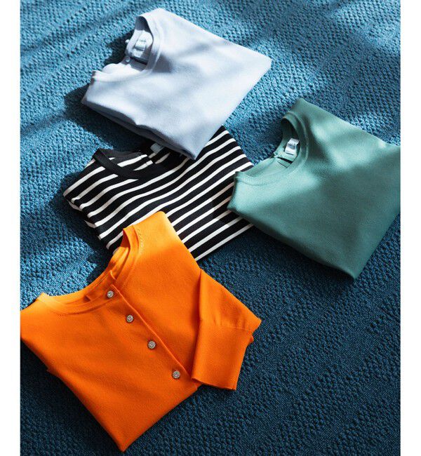 組曲「【UVケア・接触冷感】MINA 6分袖ニットプルオーバー」|ニット・セーター|