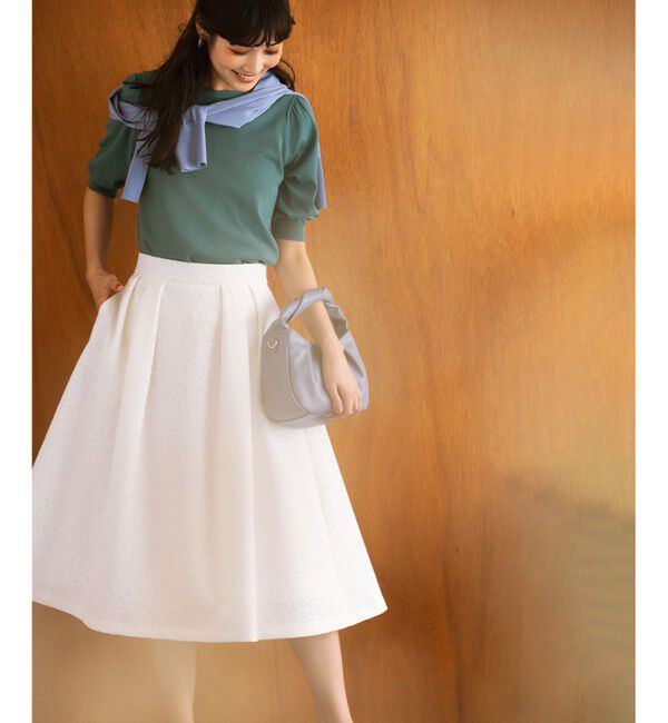 組曲「【UVケア・接触冷感】MINA 6分袖ニットプルオーバー」|ニット・セーター|