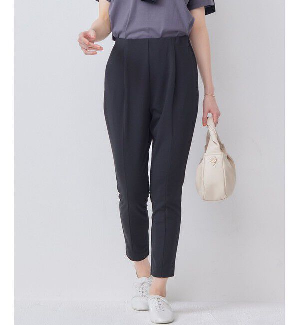 組曲「【WEB限定】スタイルアップジャージー パンツ」|その他|ブラック系