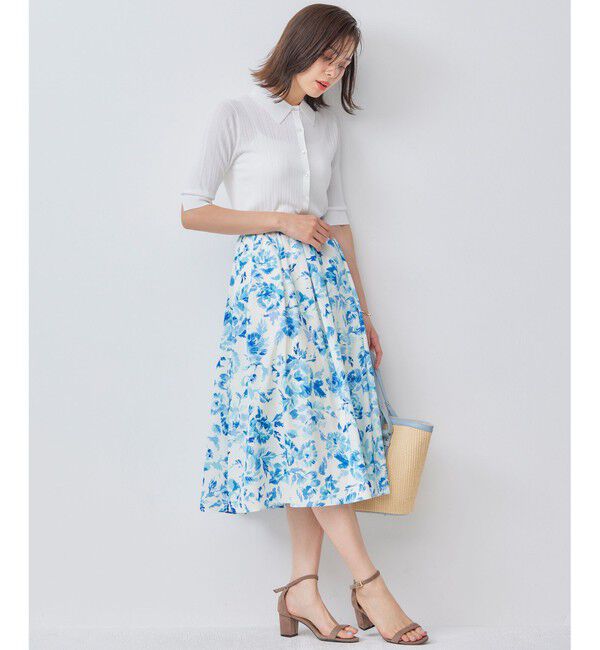 組曲「【WEB限定カラーあり】衿付きシアーニットポロ」|ニット・セーター|