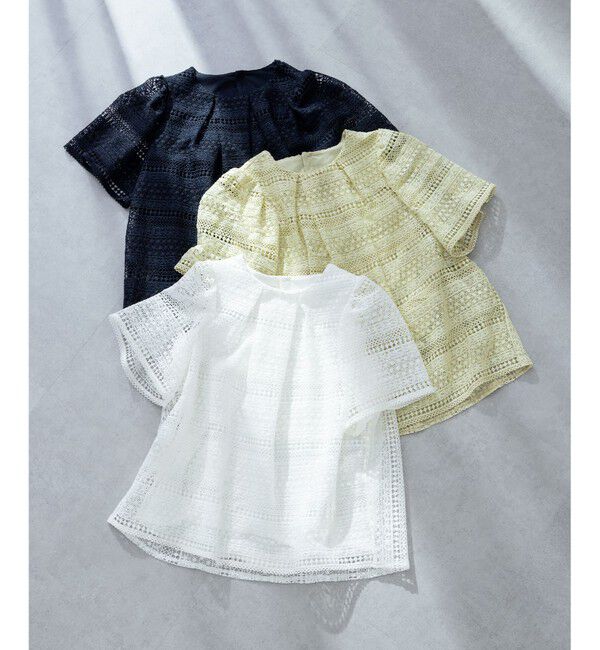 組曲「ボーダーレース ブラウス」|Tシャツ・カットソー|