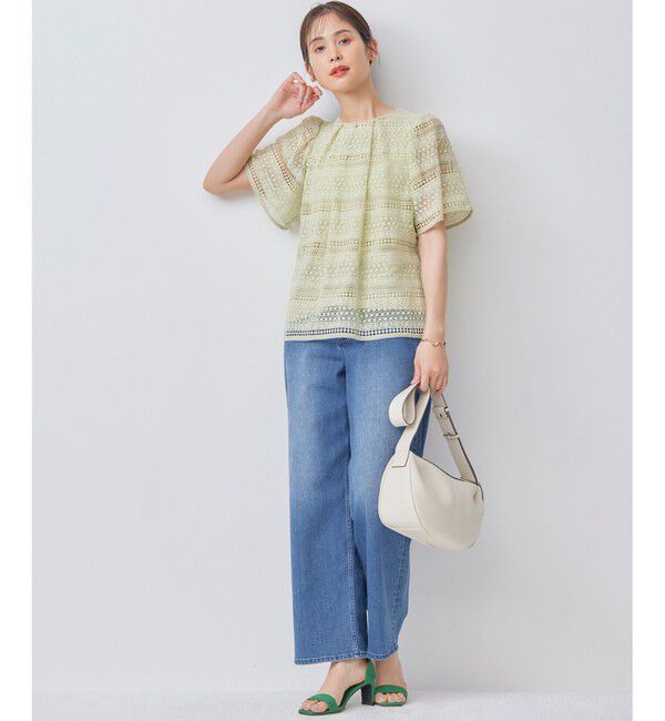 組曲「ボーダーレース ブラウス」|Tシャツ・カットソー|