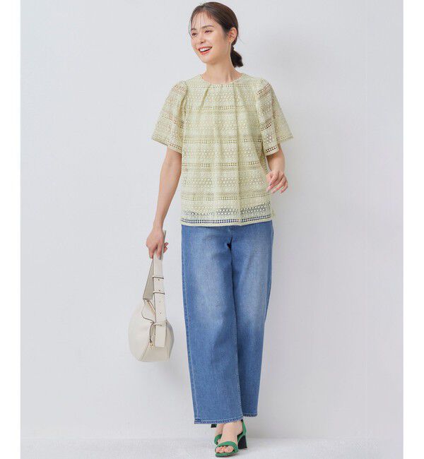 組曲「ボーダーレース ブラウス」|Tシャツ・カットソー|