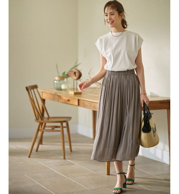 組曲「GIZAプレーティング天竺フレンチスリーブ Tシャツ」|Tシャツ・カットソー|