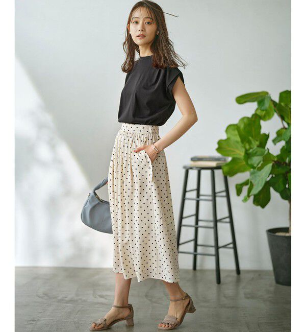 組曲「GIZAプレーティング天竺フレンチスリーブ Tシャツ」|Tシャツ・カットソー|