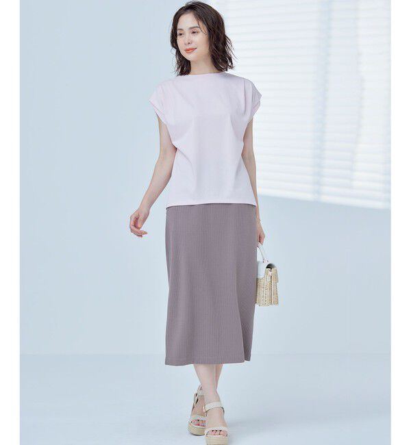 組曲「GIZAプレーティング天竺フレンチスリーブ Tシャツ」|Tシャツ・カットソー|