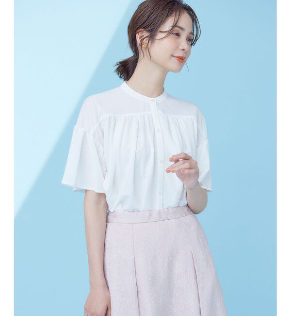 組曲「【速乾】ドライタッチ フレア袖トップス」|Tシャツ・カットソー|