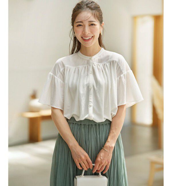 組曲「【速乾】ドライタッチ フレア袖トップス」|Tシャツ・カットソー|