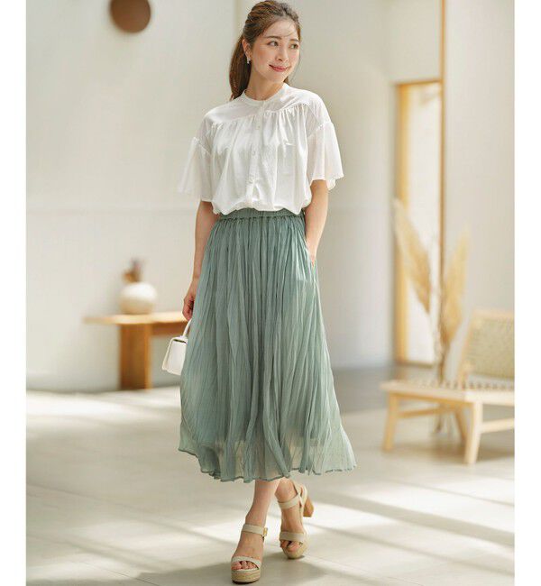 組曲「【速乾】ドライタッチ フレア袖トップス」|Tシャツ・カットソー|