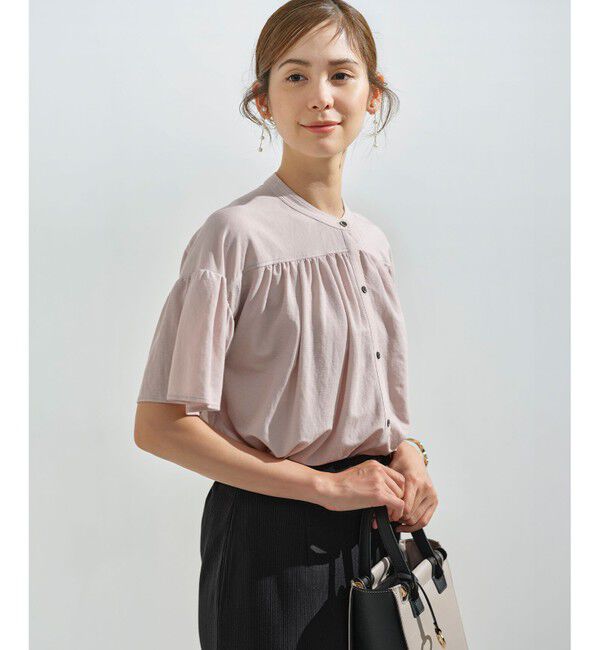 組曲「【速乾】ドライタッチ フレア袖トップス」|Tシャツ・カットソー|