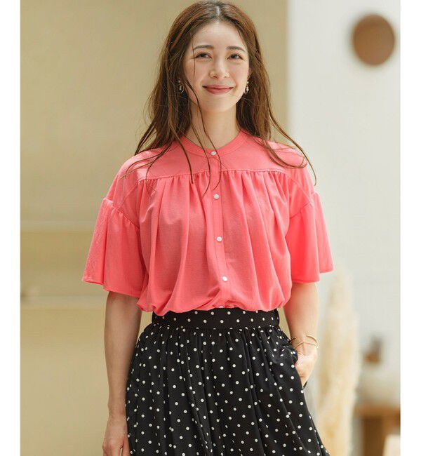 組曲「【速乾】ドライタッチ フレア袖トップス」|Tシャツ・カットソー|