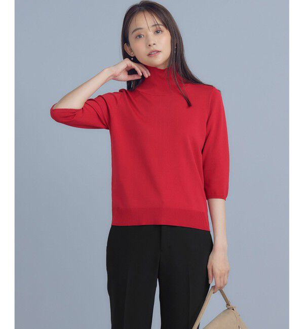 組曲「【6色展開・UVケア】モダンタートルニット」|ニット・セーター|