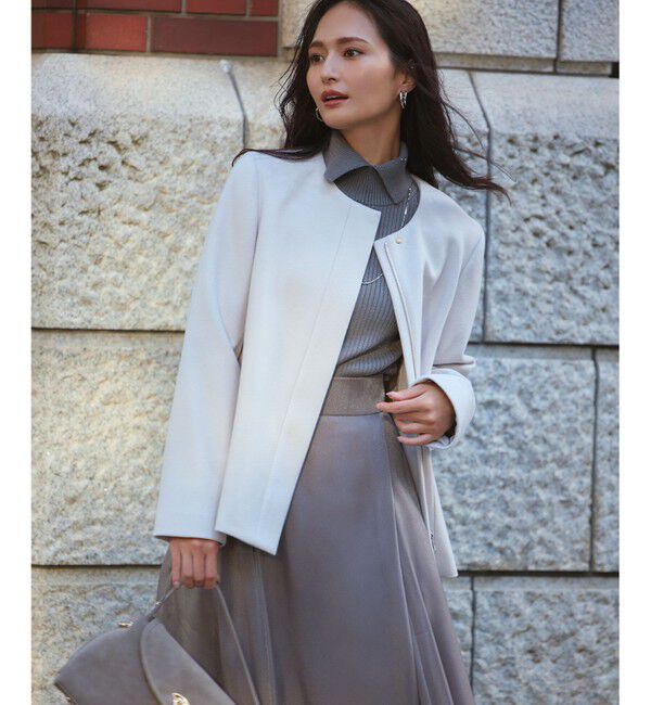 組曲「【前後着用・手洗い可】ELENAスパンコール襟デザイン ニット」|ニット・セーター|