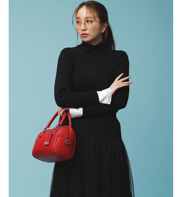 組曲「【前後着用・手洗い可】ELENAスパンコール襟デザイン ニット」|ニット・セーター|