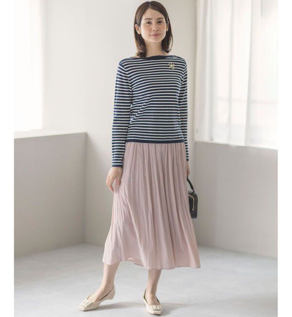 組曲「シルク混ニットロングＴシャツ」|ニット・セーター|