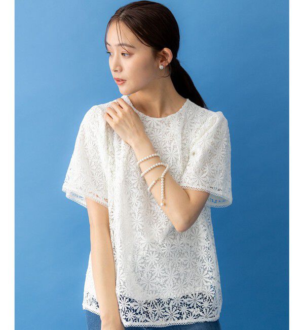 組曲「フラワーレース ブラウス」|Tシャツ・カットソー|