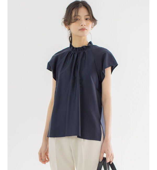 組曲「カールマイヤーハイネック ブラウス」|シャツ・ブラウス|ネイビー系