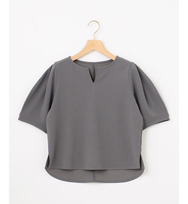 組曲「【WEB限定】ジョーゼットジャージーランタンスリーブ5分袖 ブラウス」|シャツ・ブラウス|