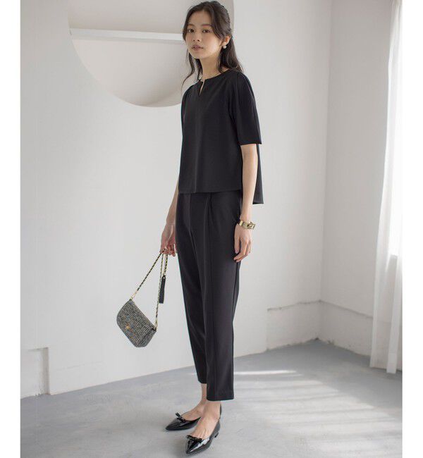 組曲「【WEB限定】ジョーゼットジャージーランタンスリーブ5分袖 ブラウス」|シャツ・ブラウス|