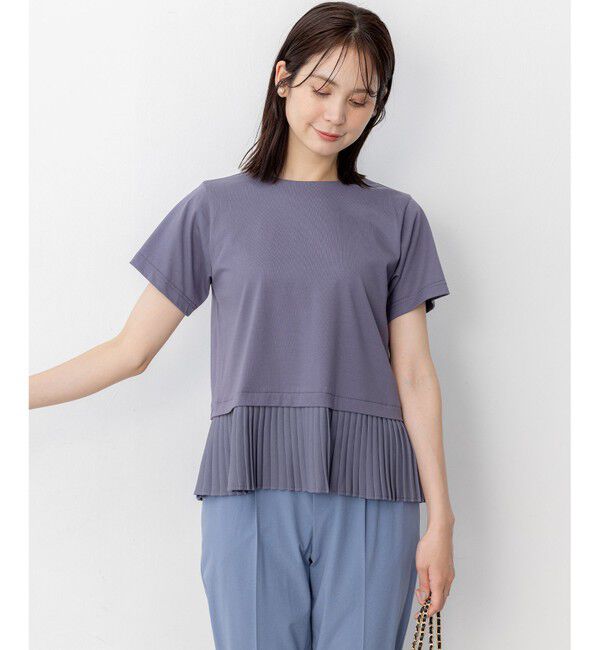 組曲「クールプレーティング天竺プリーツ カットソー」|Tシャツ・カットソー|