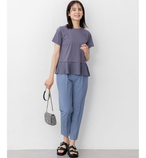 組曲「クールプレーティング天竺プリーツ カットソー」|Tシャツ・カットソー|