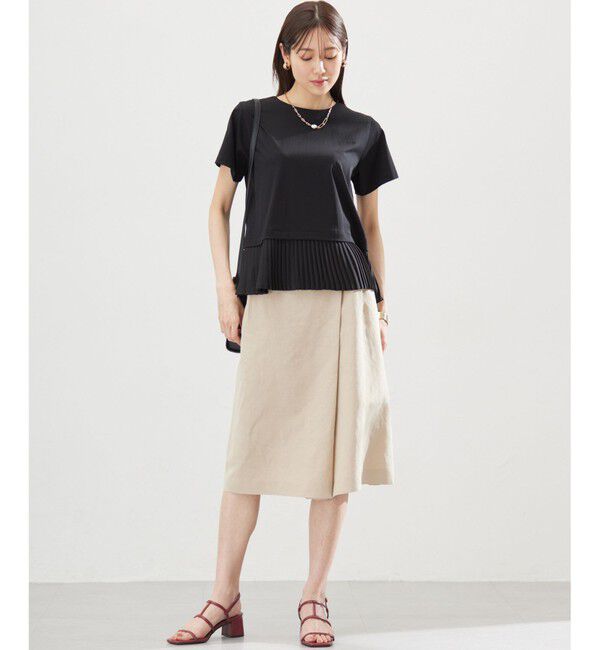 組曲「クールプレーティング天竺プリーツ カットソー」|Tシャツ・カットソー|