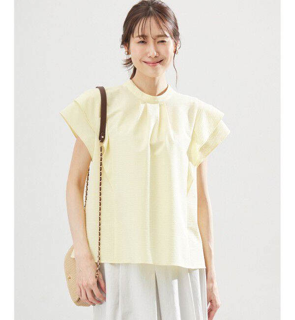 組曲「【前後着用可】ドライタッチダブルフレア ブラウス」|シャツ・ブラウス|