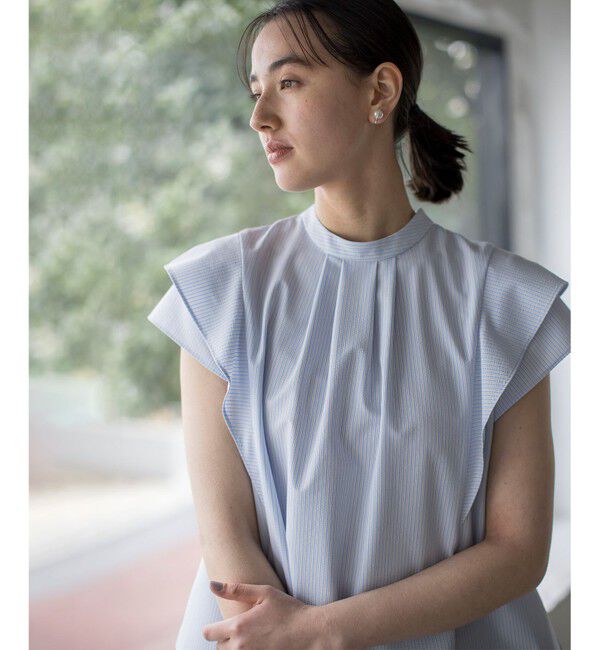 組曲「【前後着用可】ドライタッチダブルフレア ブラウス」|シャツ・ブラウス|