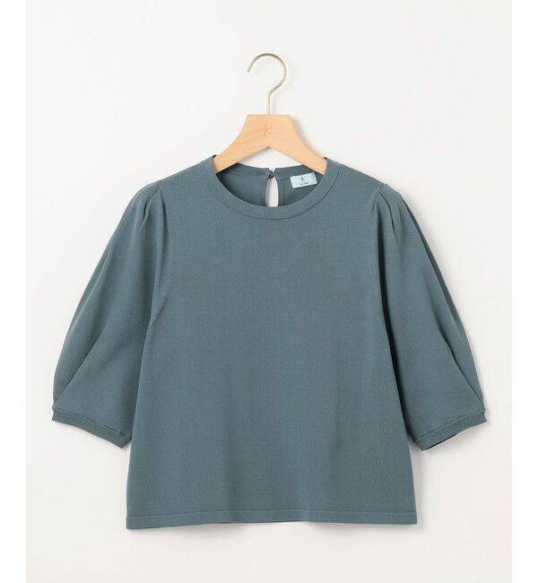 組曲「クルミボタン5分袖ニット」|ニット・セーター|