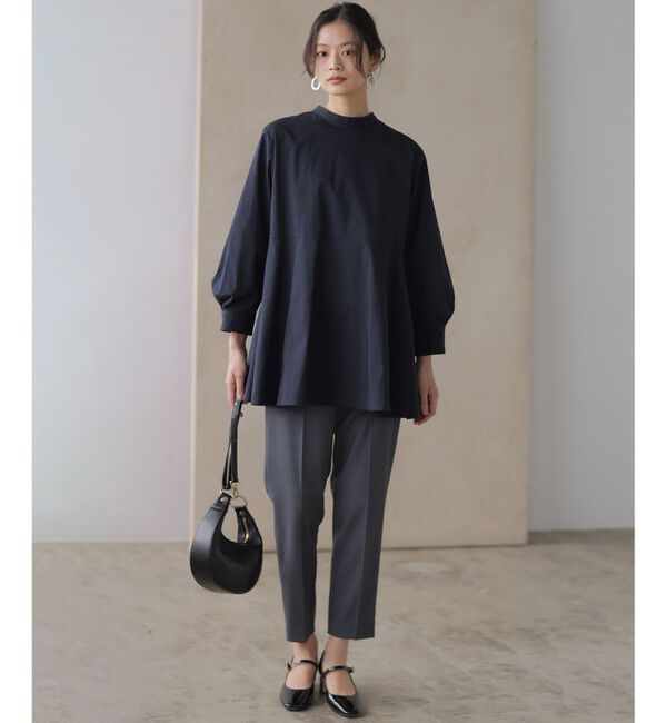 組曲「【前後着用可】コンパクトシャーティング チュニックブラウス」|シャツ・ブラウス|