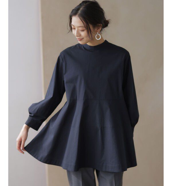 組曲「【前後着用可】コンパクトシャーティング チュニックブラウス」|シャツ・ブラウス|