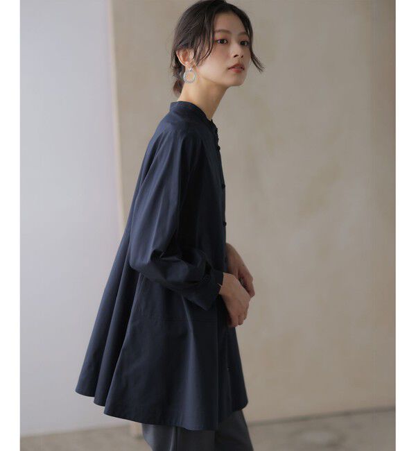 組曲「【前後着用可】コンパクトシャーティング チュニックブラウス」|シャツ・ブラウス|