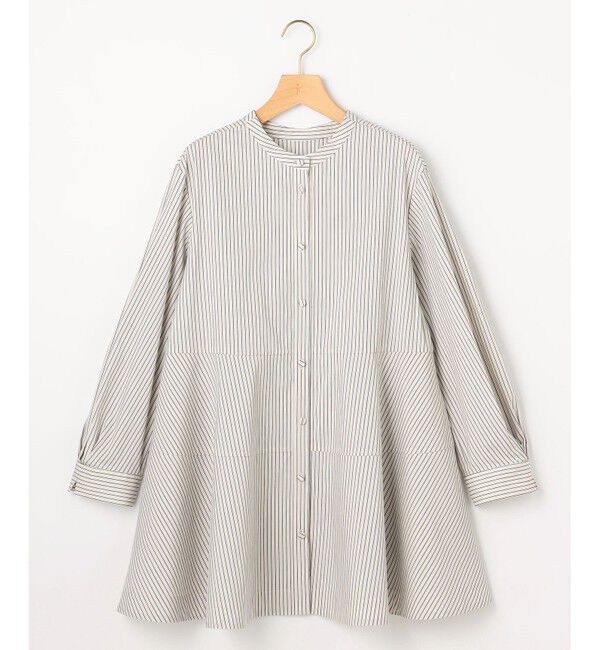 組曲「【前後着用可】コンパクトシャーティング チュニックブラウス」|シャツ・ブラウス|