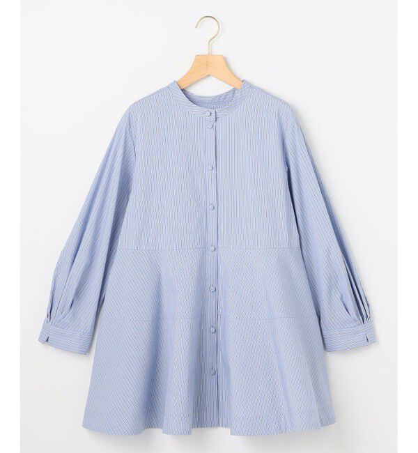 組曲「【前後着用可】コンパクトシャーティング チュニックブラウス」|シャツ・ブラウス|