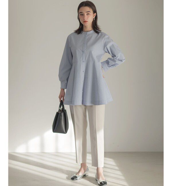 組曲「【前後着用可】コンパクトシャーティング チュニックブラウス」|シャツ・ブラウス|
