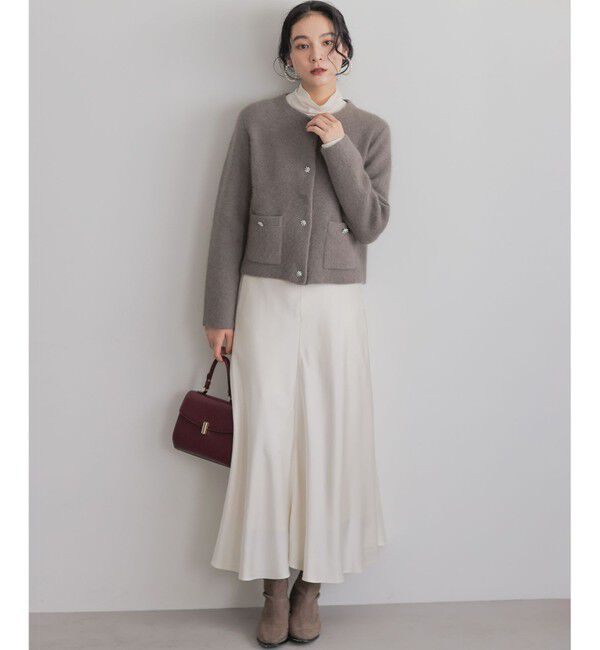 組曲「【WEB限定】サテンナロー スカート」|スカート|