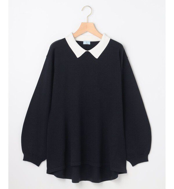 組曲「襟付きチュニック プルオーバー」|ニット・セーター|