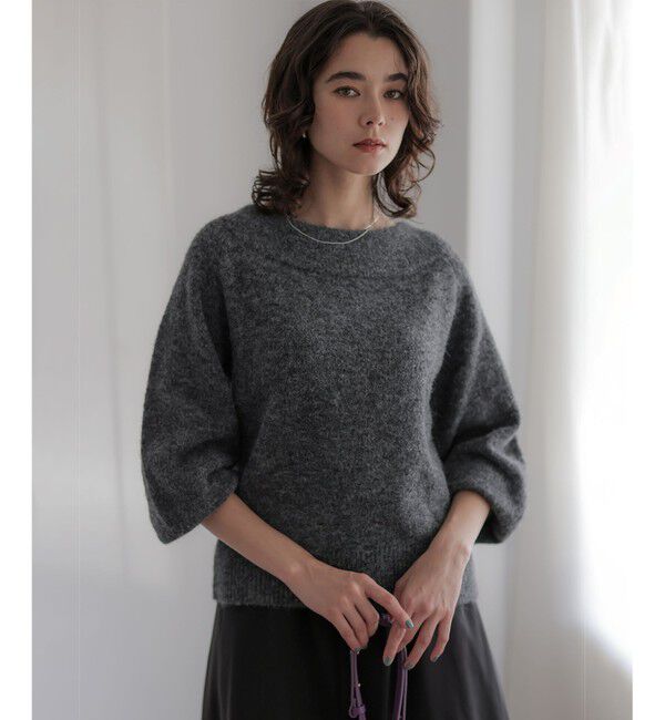 組曲「へアリーヤーンボートネック ニット」|ニット・セーター|ﾁｬｺｰﾙｸ