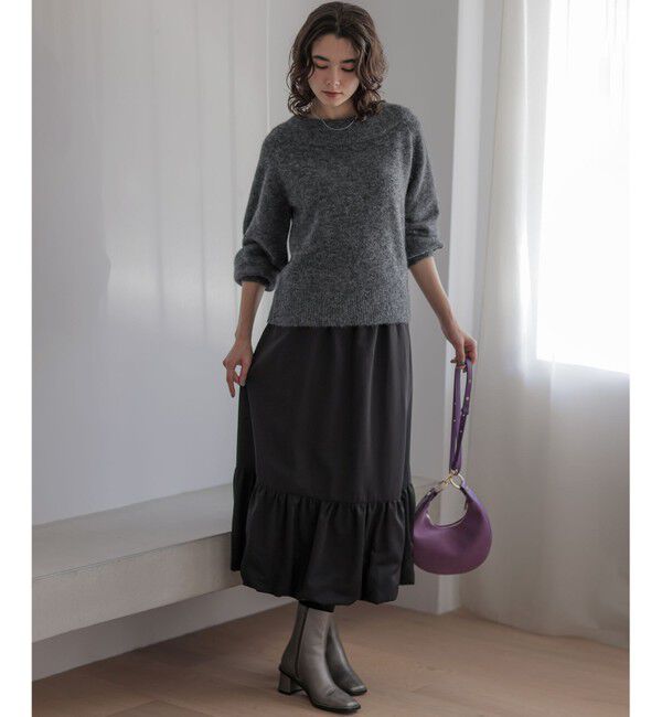 組曲「へアリーヤーンボートネック ニット」|ニット・セーター|