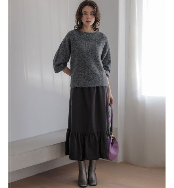 組曲「へアリーヤーンボートネック ニット」|ニット・セーター|