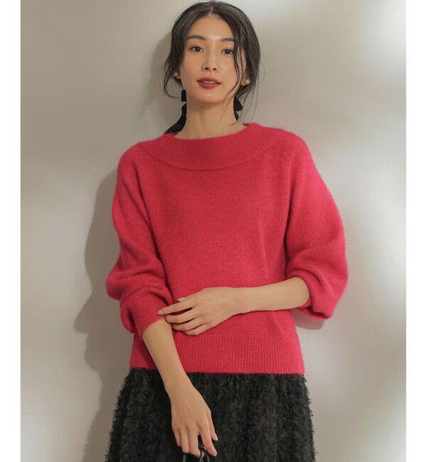 組曲「へアリーヤーンボートネック ニット」|ニット・セーター|ﾁｪﾘｰﾋﾟ