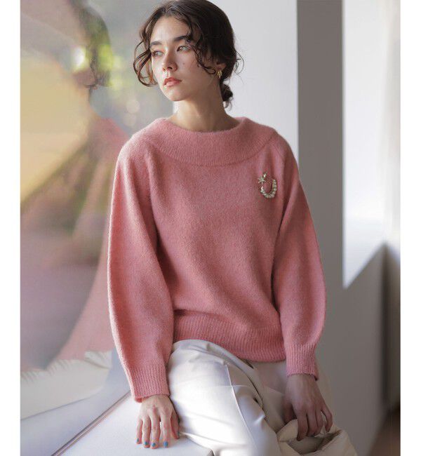 組曲「へアリーヤーンボートネック ニット」|ニット・セーター|ｱﾌﾟﾘｺｯ