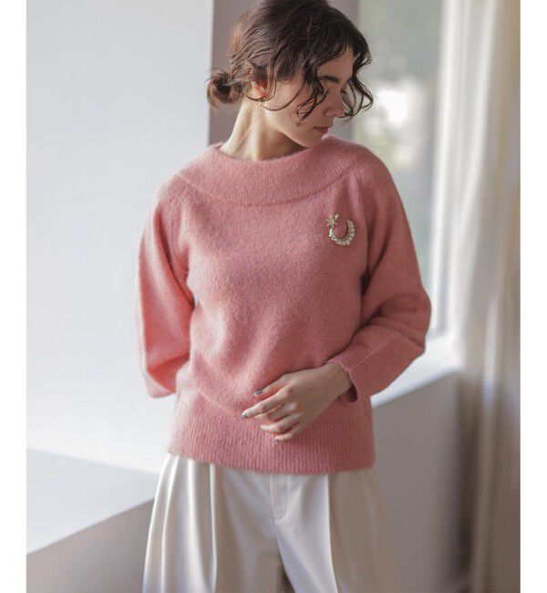 組曲「へアリーヤーンボートネック ニット」|ニット・セーター|