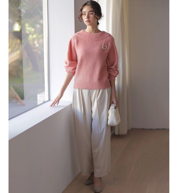 組曲「へアリーヤーンボートネック ニット」|ニット・セーター|