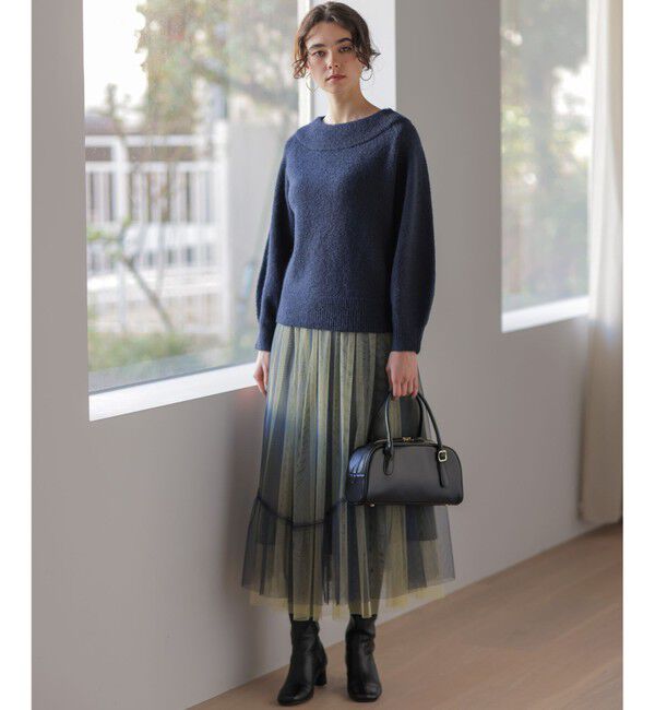 組曲「へアリーヤーンボートネック ニット」|ニット・セーター|