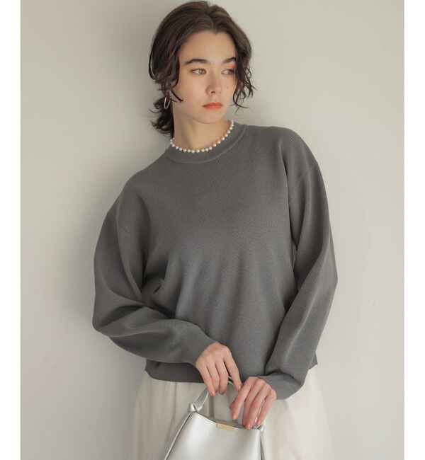 組曲「【WEB限定】パール釦畦ニット プルオーバー」|ニット・セーター|ﾗｲﾄｸﾞﾚ