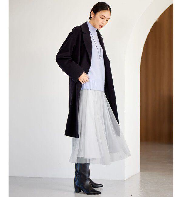 自由区「シャルムビーバーロング コート」|チェスターコート|