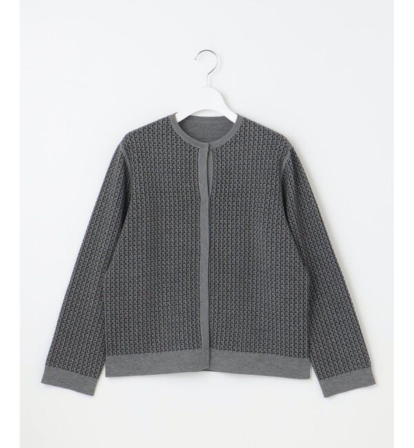 自由区「【洗える】リバーシブルニット セットアップ(カーディガン&times;タイトスカート)」|スーツ|