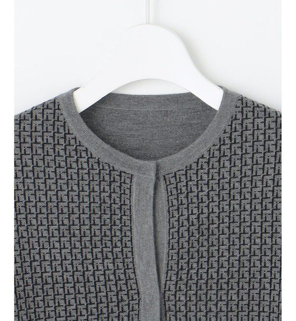 自由区「【洗える】リバーシブルニット セットアップ(カーディガン&times;タイトスカート)」|スーツ|